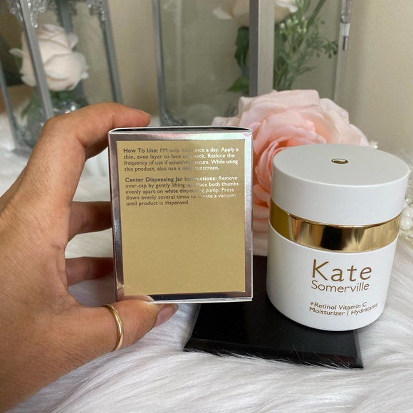 Kate Somerville Retinol Vitamin C Moisturizer Anti Aging Overnight Cream🤎NEW - Picture 4 of 12